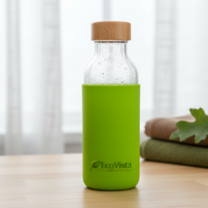 Glass Bottle with Silicone Sleeve