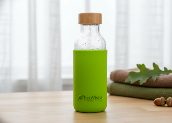 Glass Bottle with Silicone Sleeve